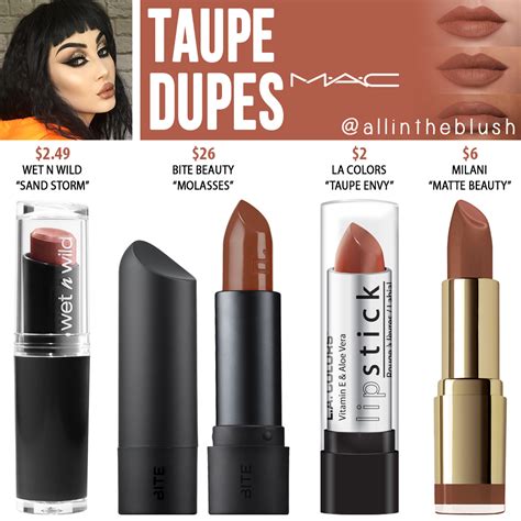 lipstick dupe list.